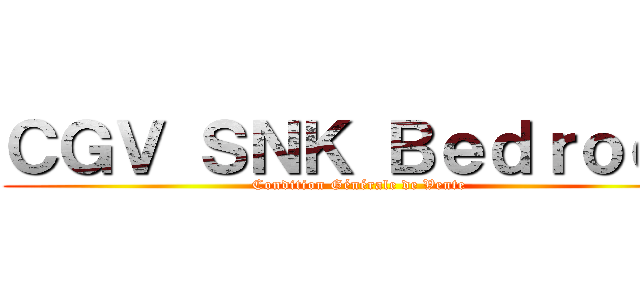 ＣＧＶ ＳＮＫ Ｂｅｄｒｏｃｋ (Condition Générale de Vente)