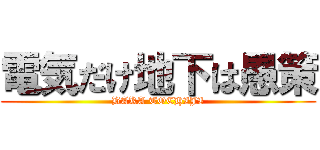 電気だけ地下は愚策 (BAKA TOCHIJI)