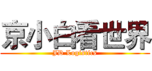 京小白看世界 (JD Logistics)