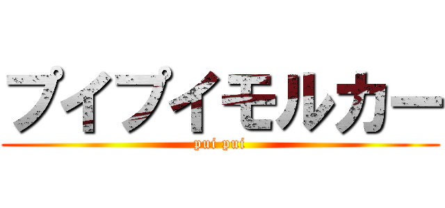 プイプイモルカー (pui pui)