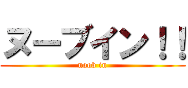 ヌーブイン！！ (noob in)
