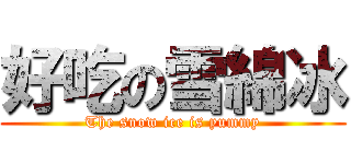 好吃の雪綿冰 (The snow ice is yummy)