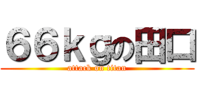 ６６ｋｇの田口 (attack on titan)