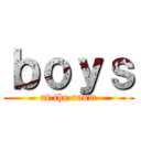 ｂｏｙｓ (at the room)