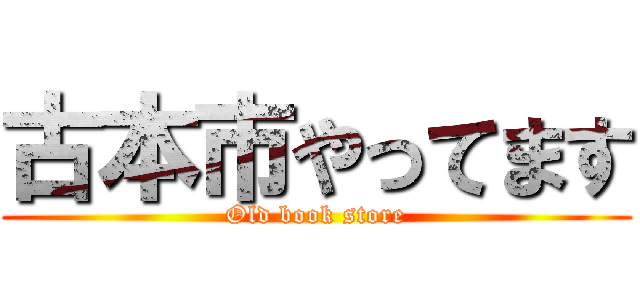 古本市やってます (Old book store)