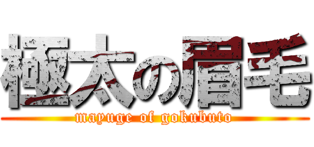 極太の眉毛 (mayuge of gokubuto)