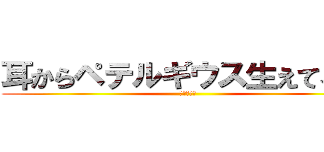 耳からペテルギウス生えてるよ❤ (豊田中学校)