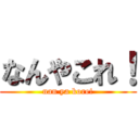 なんやこれ！ (nan ya kore!)