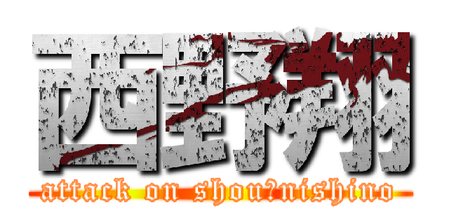 西野翔 (attack on shou　nishino)