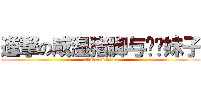 進撃の咸湿猪脚与闷骚妹子 (attack on titan)