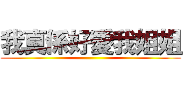 我真係好愛我姐姐 ()