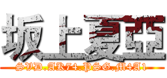 坂上夏亞 (SVD.AK74.PSG.M4A1)
