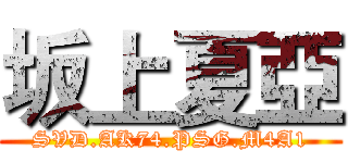 坂上夏亞 (SVD.AK74.PSG.M4A1)