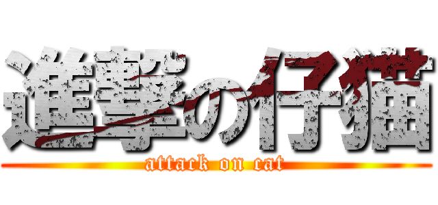 進撃の仔猫 (attack on cat)