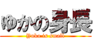 ゆかの身長 (Yuka is small)