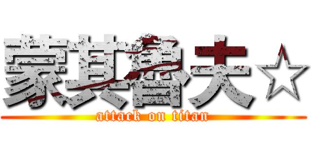 蒙其魯夫☆ (attack on titan)