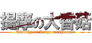 提摩の大香菇 (Timothy on Large mushrooms)