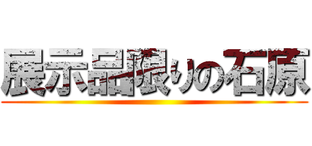 展示品限りの石原 ()