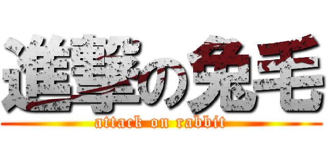 進撃の兔毛 (attack on rabbit)