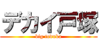 デカイ戸塚 (big toduka)