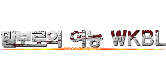 말보로의 여농 ＷＫＢＬ (DREAM SPORT)