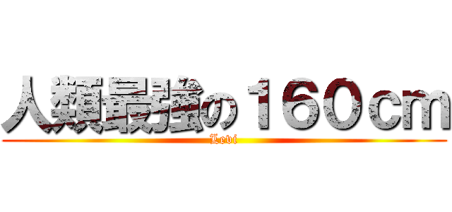 人類最強の１６０ｃｍ (Levi)