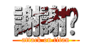 謝謝妳 (attack on titan)