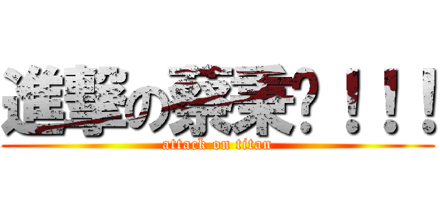 進撃の蔡秉瑋！！！ (attack on titan)