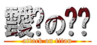 靉鯓の哷篽 (attack on titan)