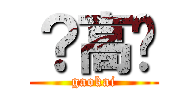 ？高凯 (gaokai)