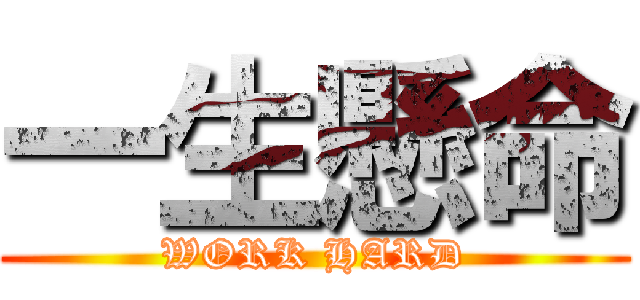 一生懸命 (WORK HARD)