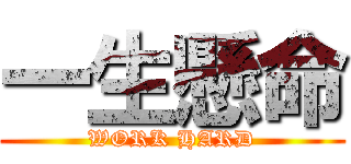 一生懸命 (WORK HARD)