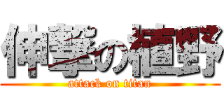 伸撃の植野 (attack on titan)
