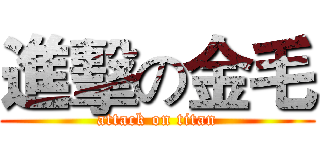 進擊の金毛 (attack on titan)