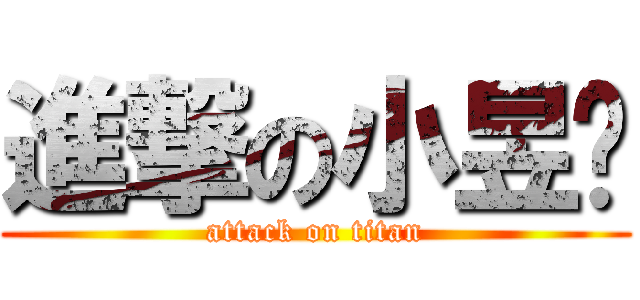 進撃の小昱娸 (attack on titan)