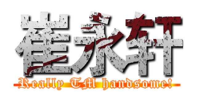 崔永轩 (Really TM handsome!)