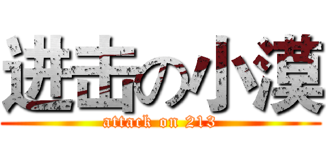 进击の小漠 (attack on 213)
