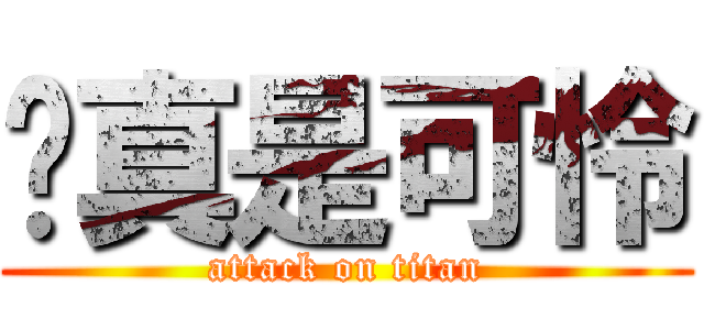 你真是可怜 (attack on titan)