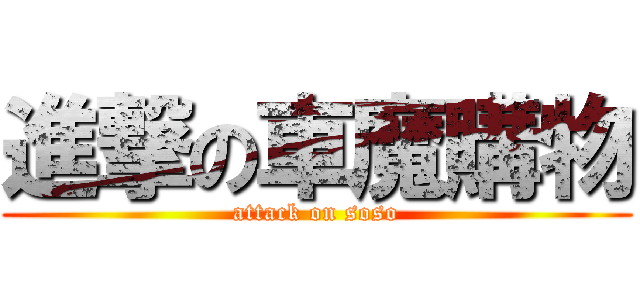 進撃の車魔購物 (attack on soso)