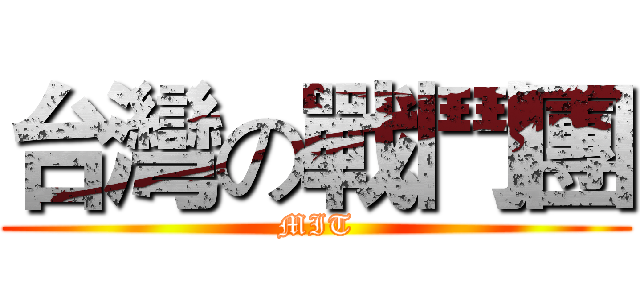 台灣の戰鬥團 (MIT)