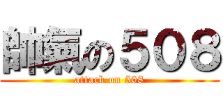 帥氣の５０８ (attack on 508)