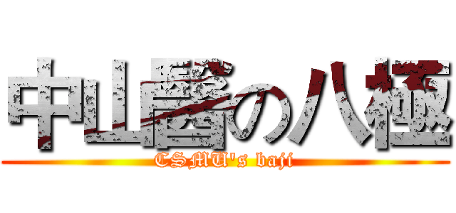 中山醫の八極 (CSMU's baji)