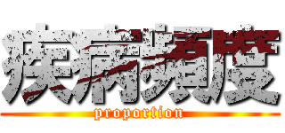 疾病頻度 (proportion)