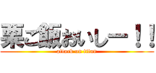 栗ご飯おいしー！！ (attack on titan)
