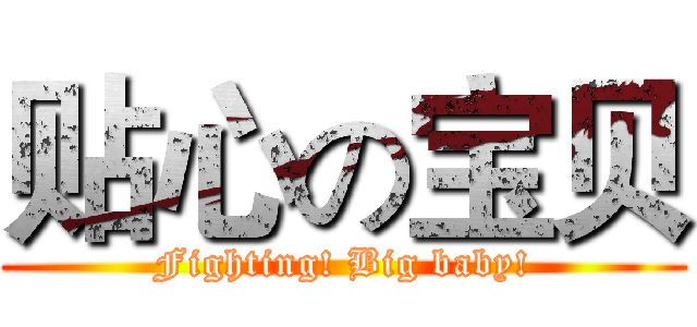 贴心の宝贝 (Fighting! Big baby!)