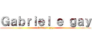Ｇａｂｒｉｅｌ ｅ ｇａｙ (Gabriel e gay)