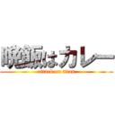 晩飯はカレー (attack on titan)