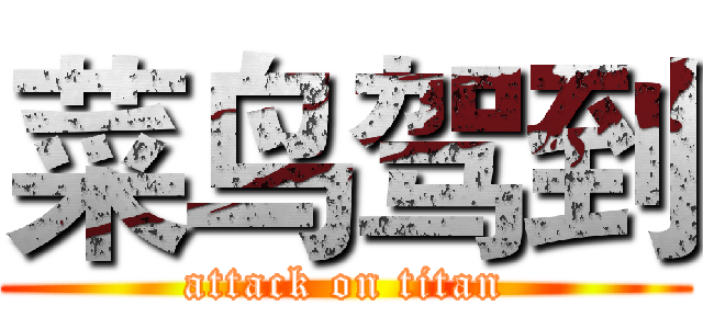 菜鸟驾到 (attack on titan)