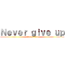 Ｎｅｖｅｒ ｇｉｖｅ ｕｐ (attack on titan)