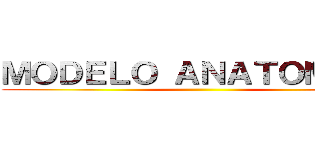 ＭＯＤＥＬＯ ＡＮＡＴＯＭＩＣＯ ()
